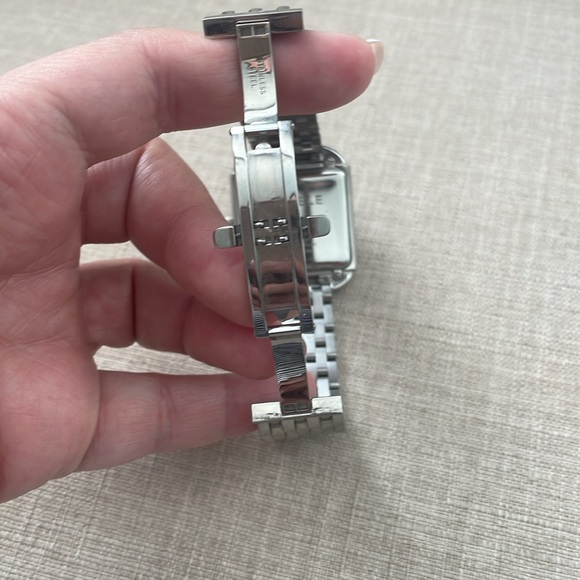 MICHELE MW15A01A2026 MILOU DIAMOND; BLACK MOTHER OF PEARL WOMEN'S WATCH - Picture 9 of 10